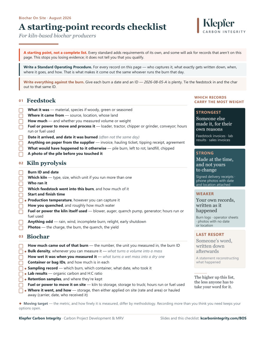 First page of the Start Keeping Records handout