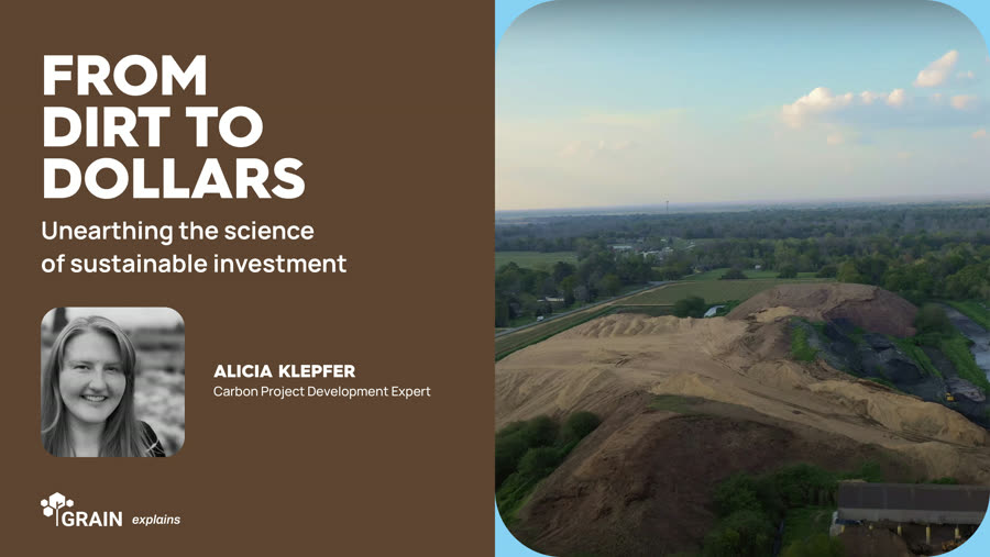 Title slide of the From Dirt to Dollars deck